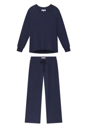 Relax Pants Set in English Navy
