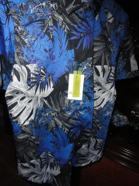 Robert Graham Brookcrest Short Sleeve Sport Shirt Large Size
