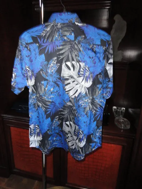 Robert Graham Brookcrest Short Sleeve Sport Shirt Large Size