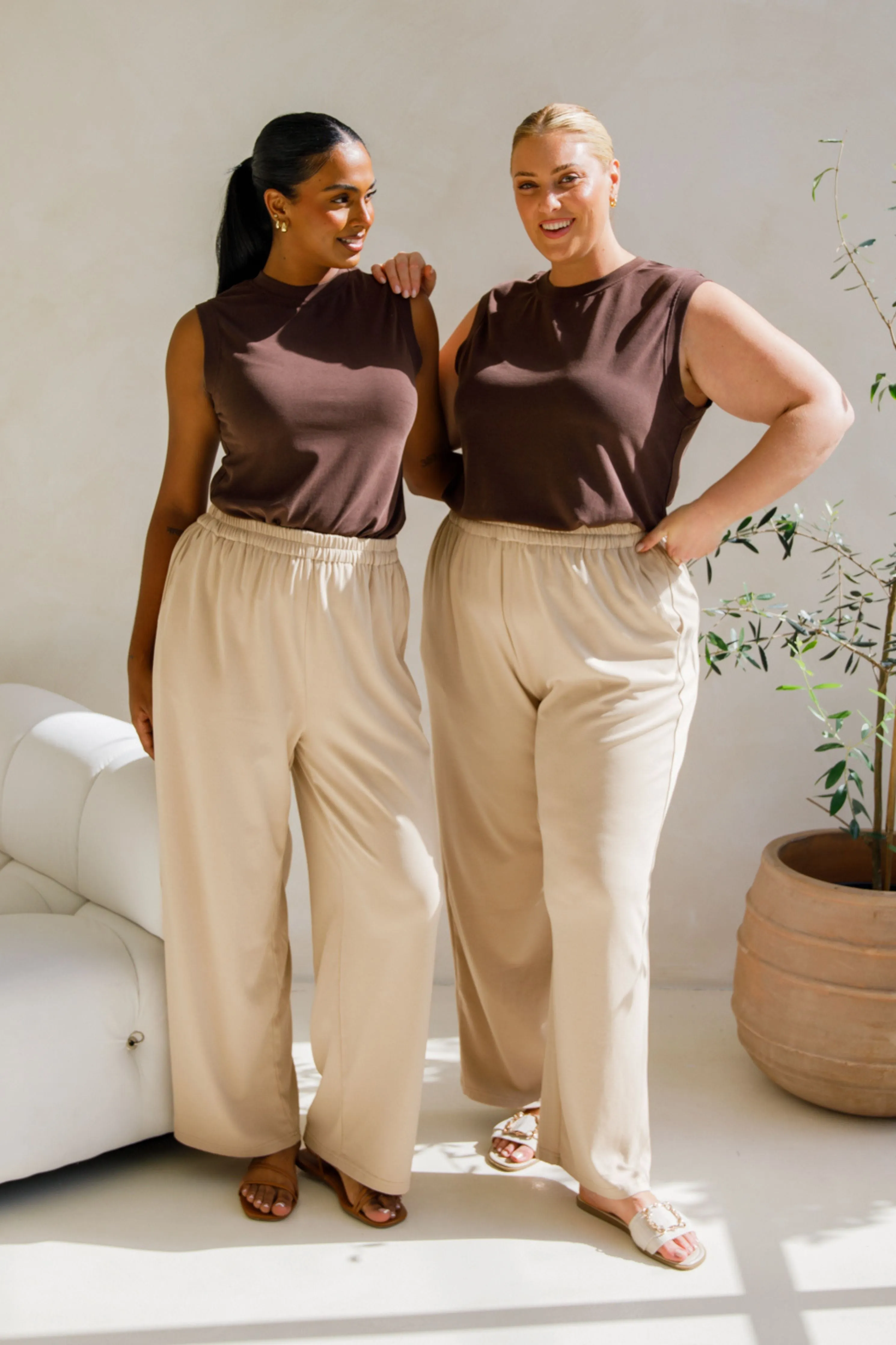 Sadie Lounge Tank | Chocolate