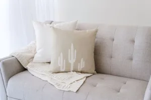 Saguaro Linen Pillows, College Student Gift, Mother's Day Gift, Christmas Gift