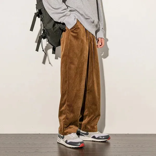 Sander Wide-Leg Corduroy Pants