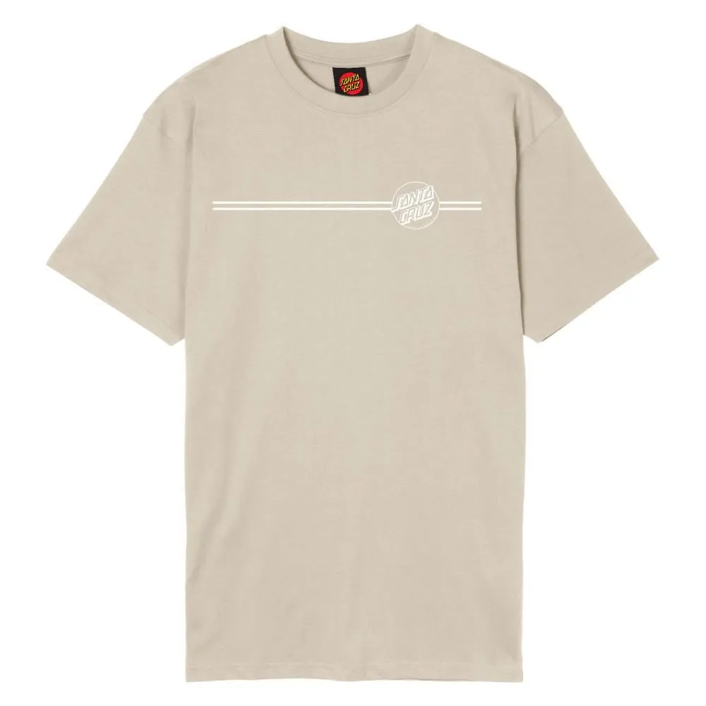 Santa Cruz T-Shirt Opus Dot Stripe - Chalk