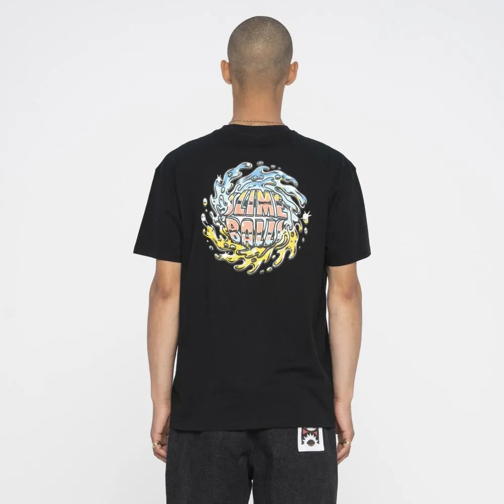 Santa Cruz T-Shirt SB Logo Chrome T-Shirt - Black