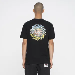 Santa Cruz T-Shirt SB Logo Chrome T-Shirt - Black