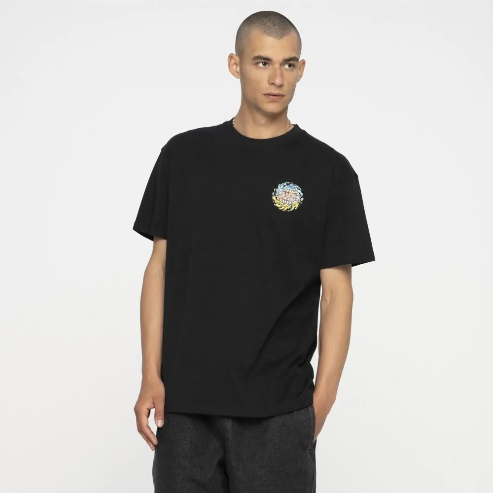 Santa Cruz T-Shirt SB Logo Chrome T-Shirt - Black