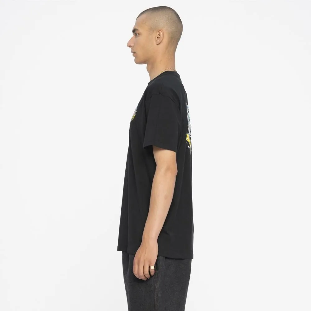 Santa Cruz T-Shirt SB Logo Chrome T-Shirt - Black