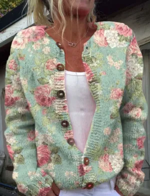 Saskia™ | Cardigan with floral print