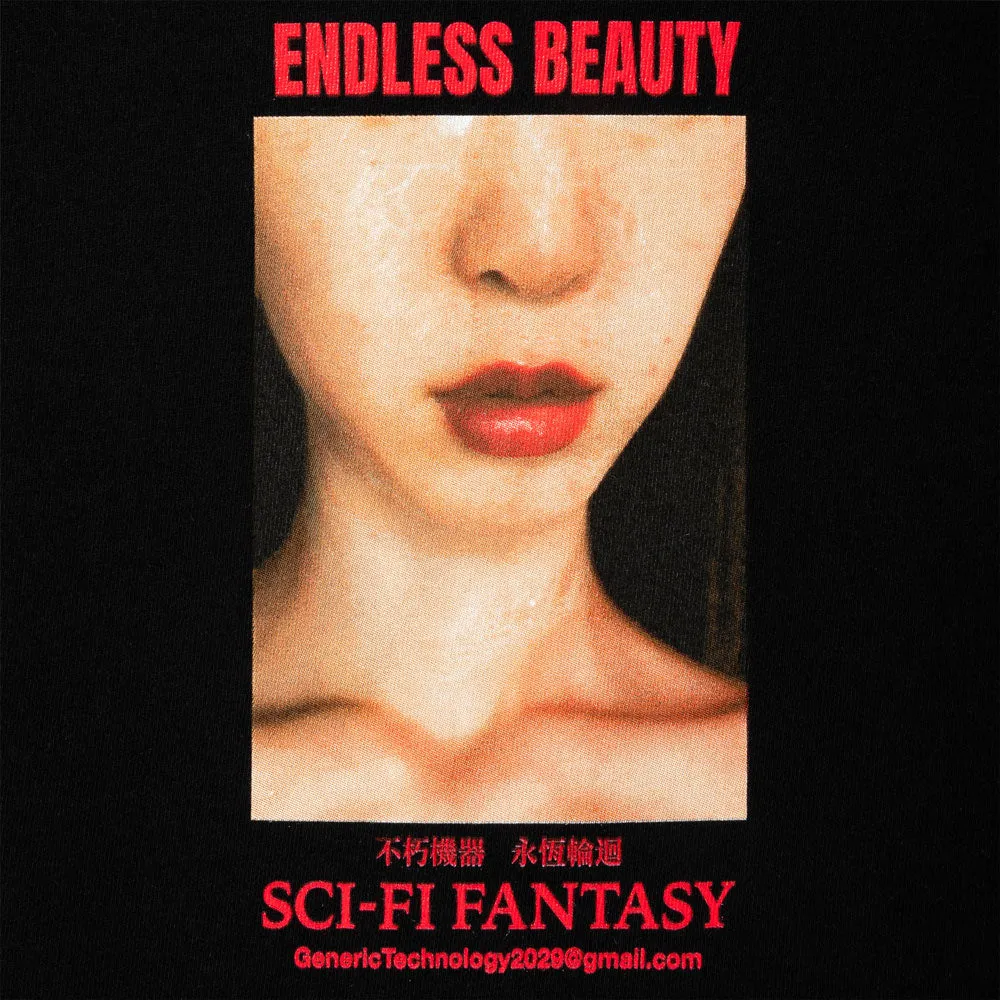 Sci-Fi Fantasy 'Endless Beauty' T-Shirt (Black)