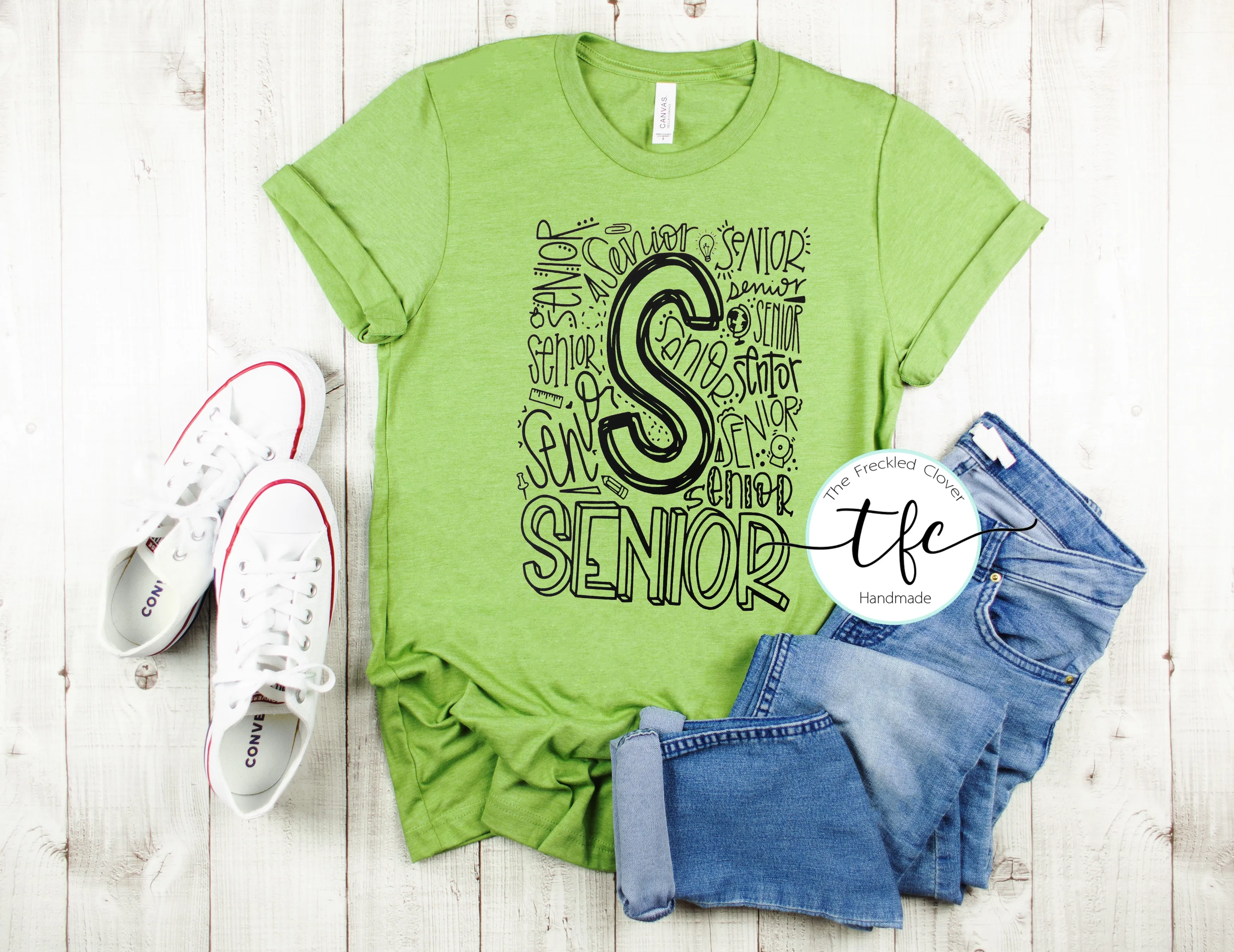 {Senior Typography} tee