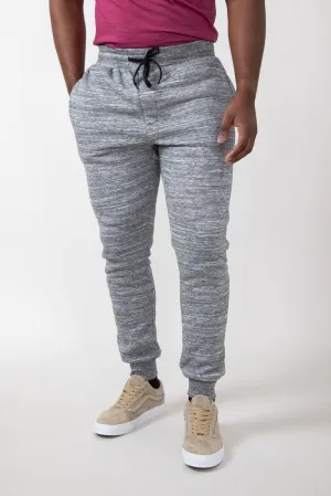 Sherpa Lined Joggers for Men in Grey | MTP03967F4-GREY
