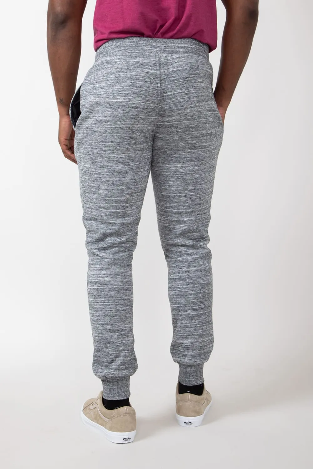 Sherpa Lined Joggers for Men in Grey | MTP03967F4-GREY