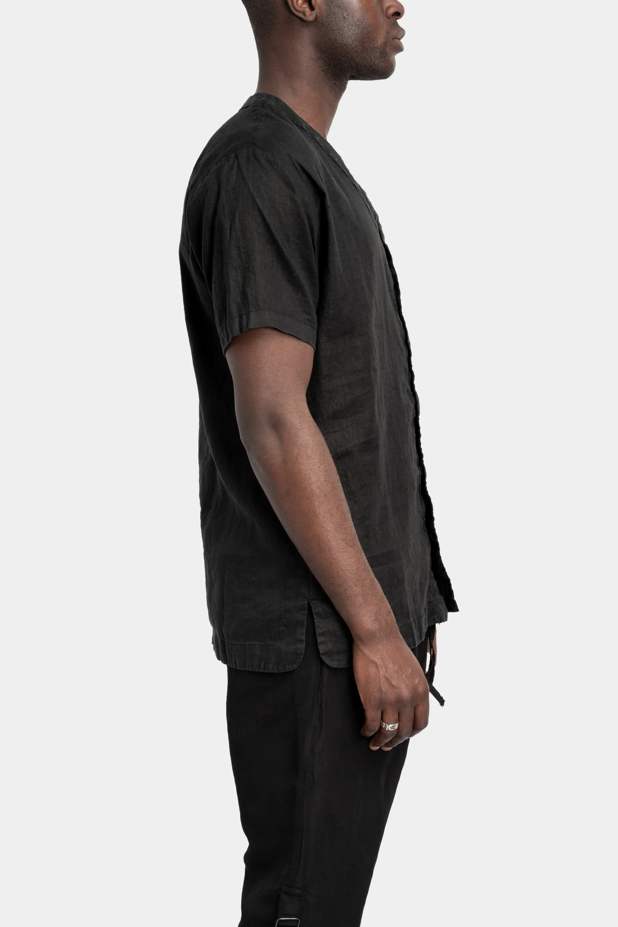 Short sleeve linen shirt