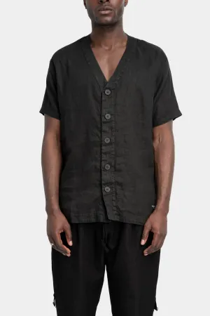 Short sleeve linen shirt