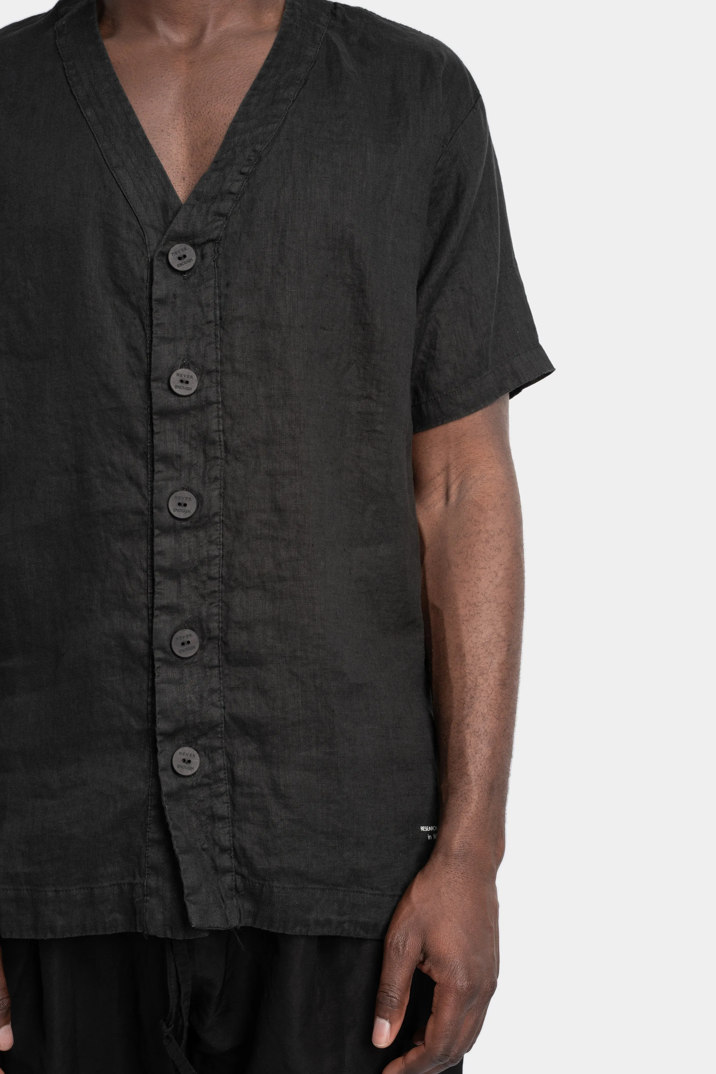 Short sleeve linen shirt