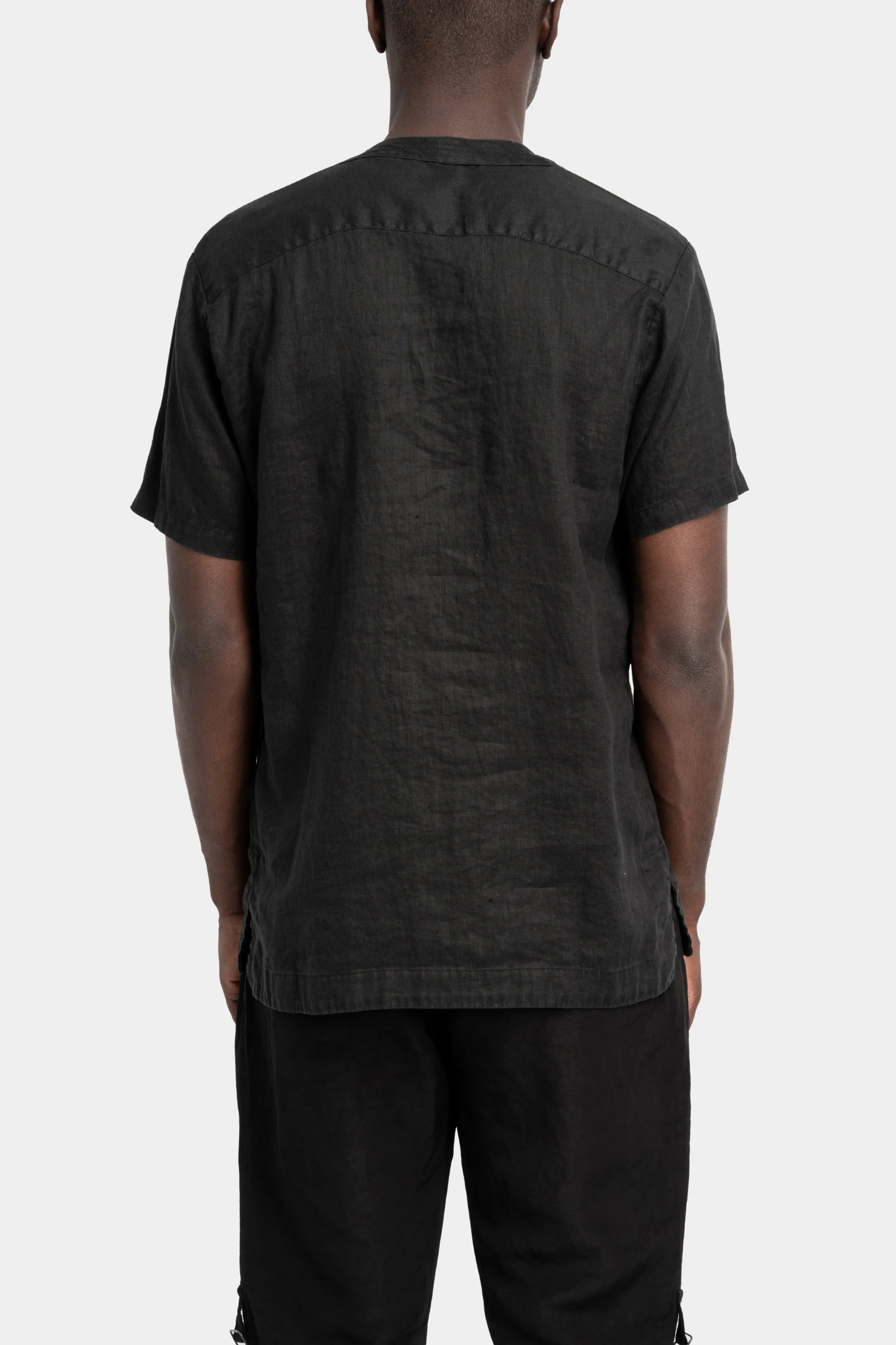 Short sleeve linen shirt