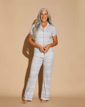 Short Sleeve Top & Pant Pajama Set
