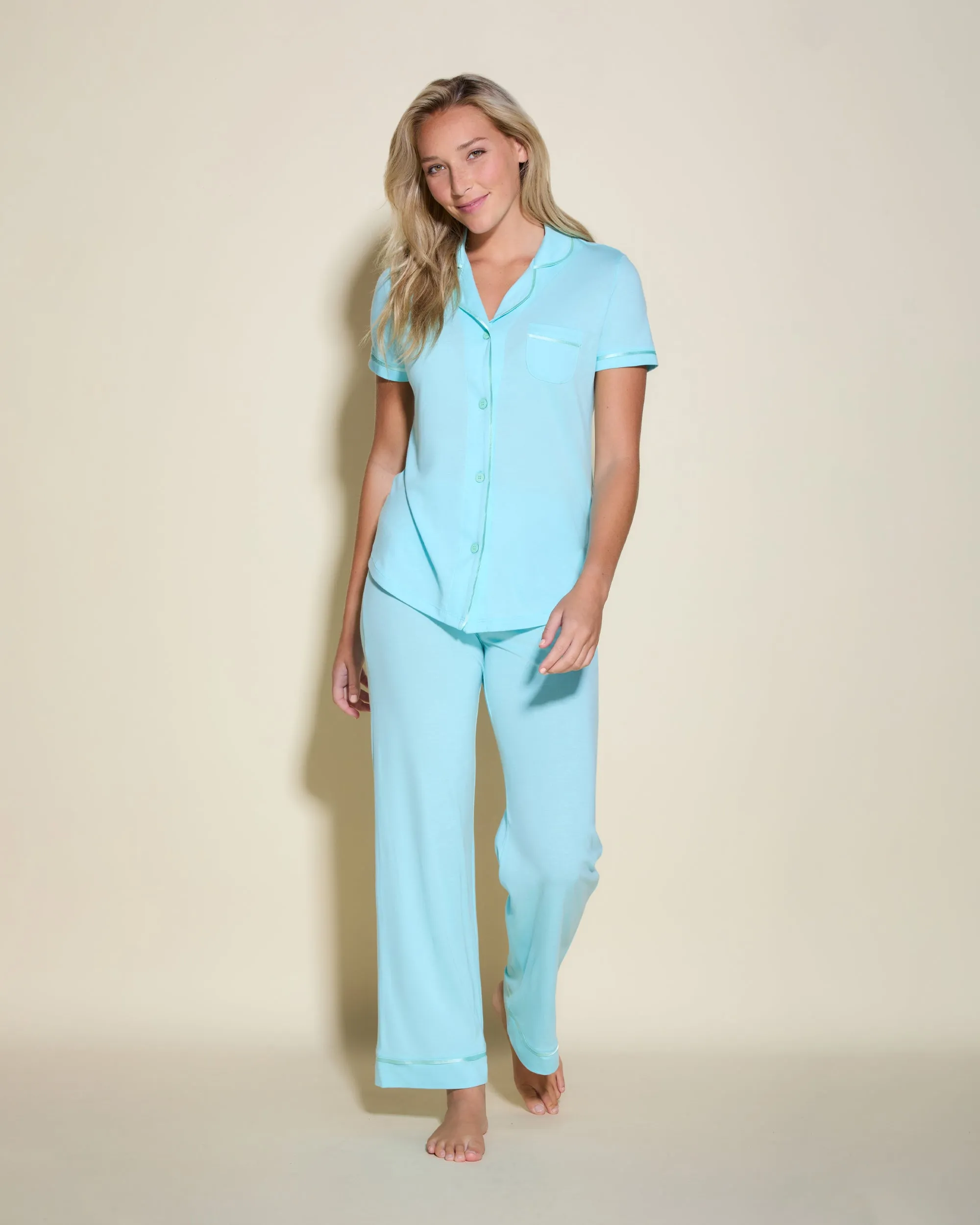 Short Sleeve Top & Pant Pajama Set