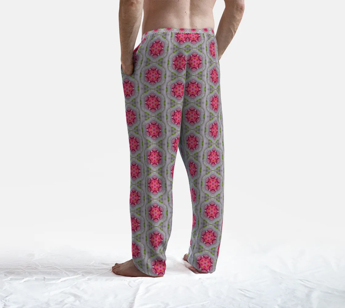 Silver and Pink Star Pattern Lounge Pants