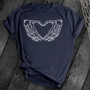 Skeleton Heart Hands Tee