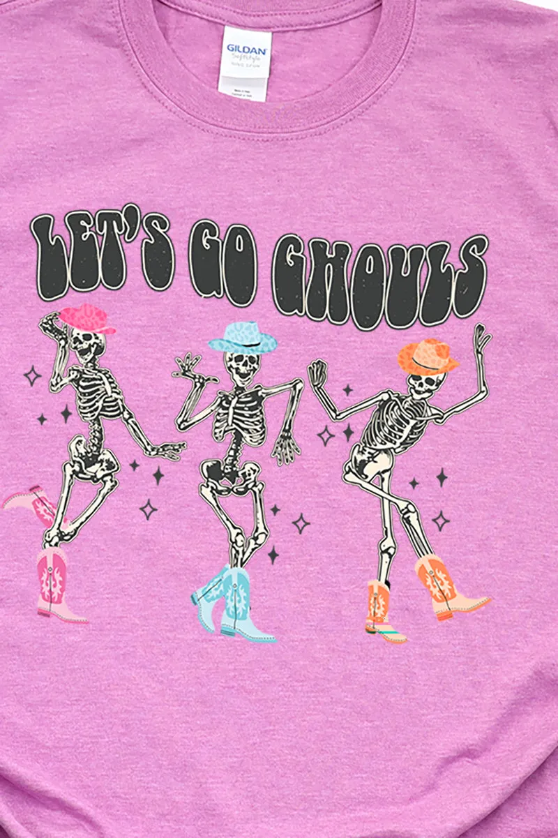 Skeleton Let's Go Ghouls Short Sleeve Relaxed Fit T-Shirt
