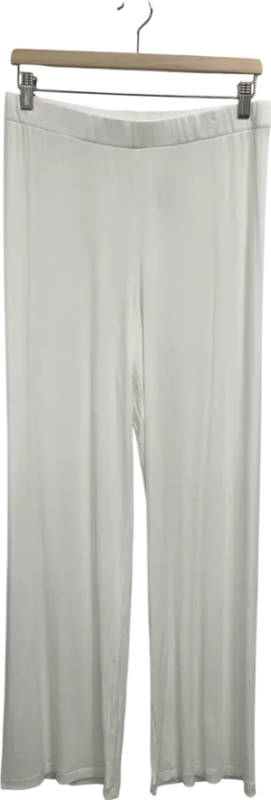 SKIMS White Soft Lounge Ribbed Pants UK M