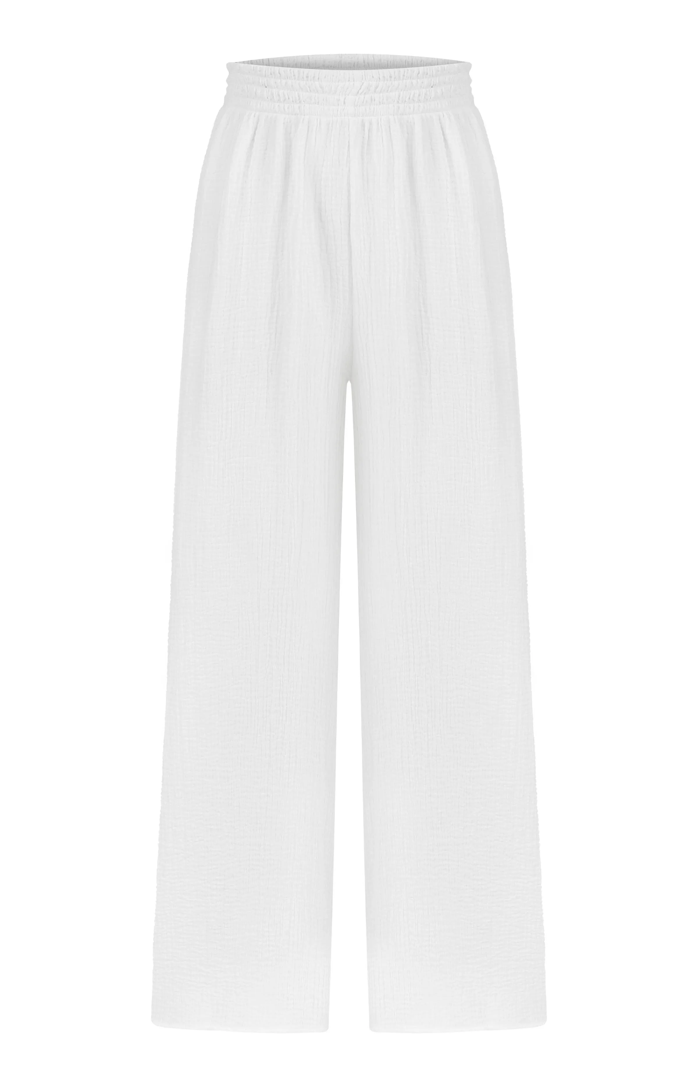 Skye Palazzo Pants - White