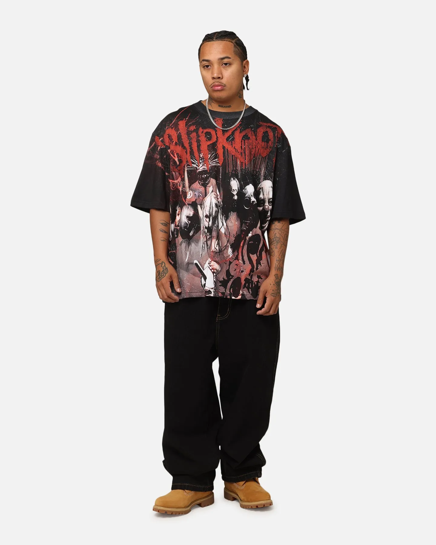 Slipknot Slipknot All Over T-Shirt Washed Black