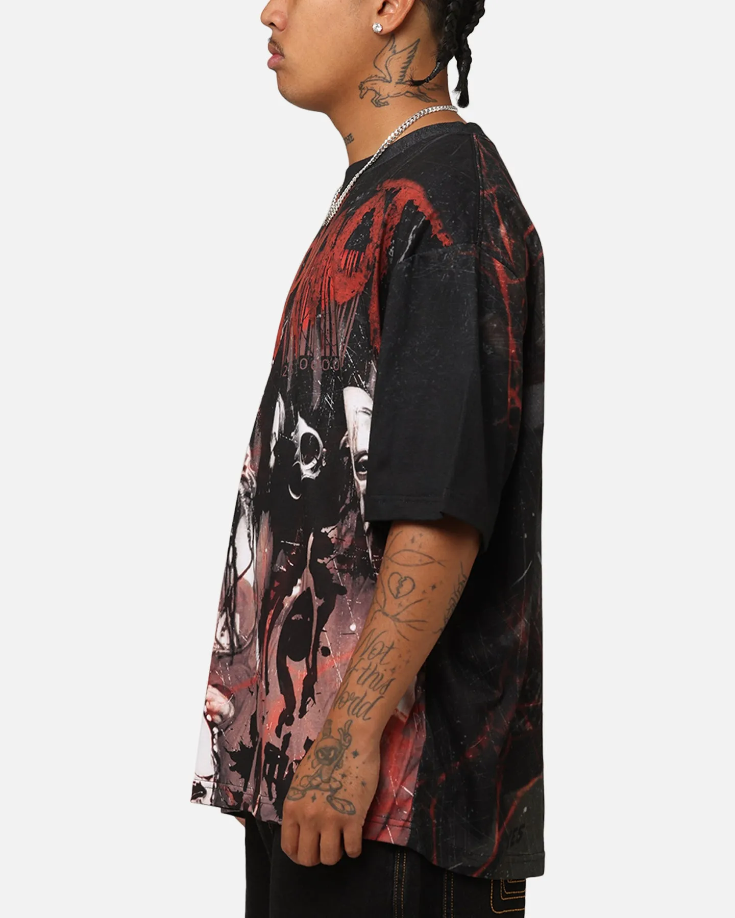 Slipknot Slipknot All Over T-Shirt Washed Black