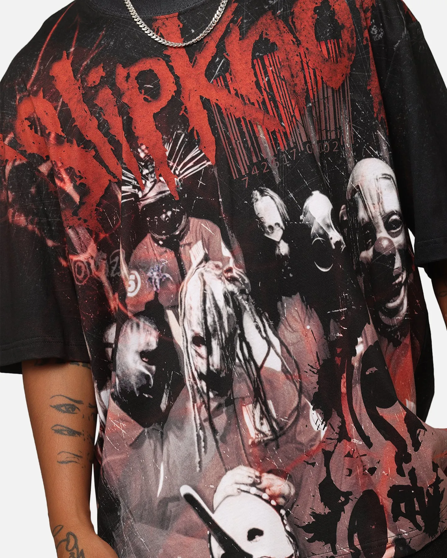 Slipknot Slipknot All Over T-Shirt Washed Black