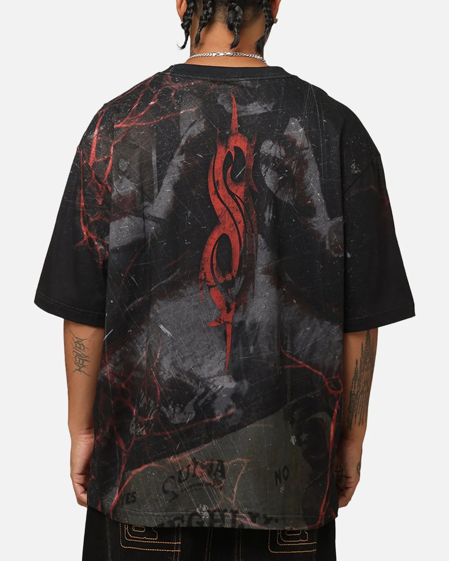 Slipknot Slipknot All Over T-Shirt Washed Black