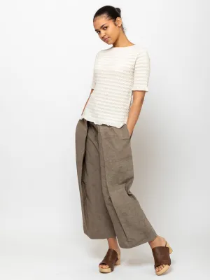Smocked Tee - Hessian