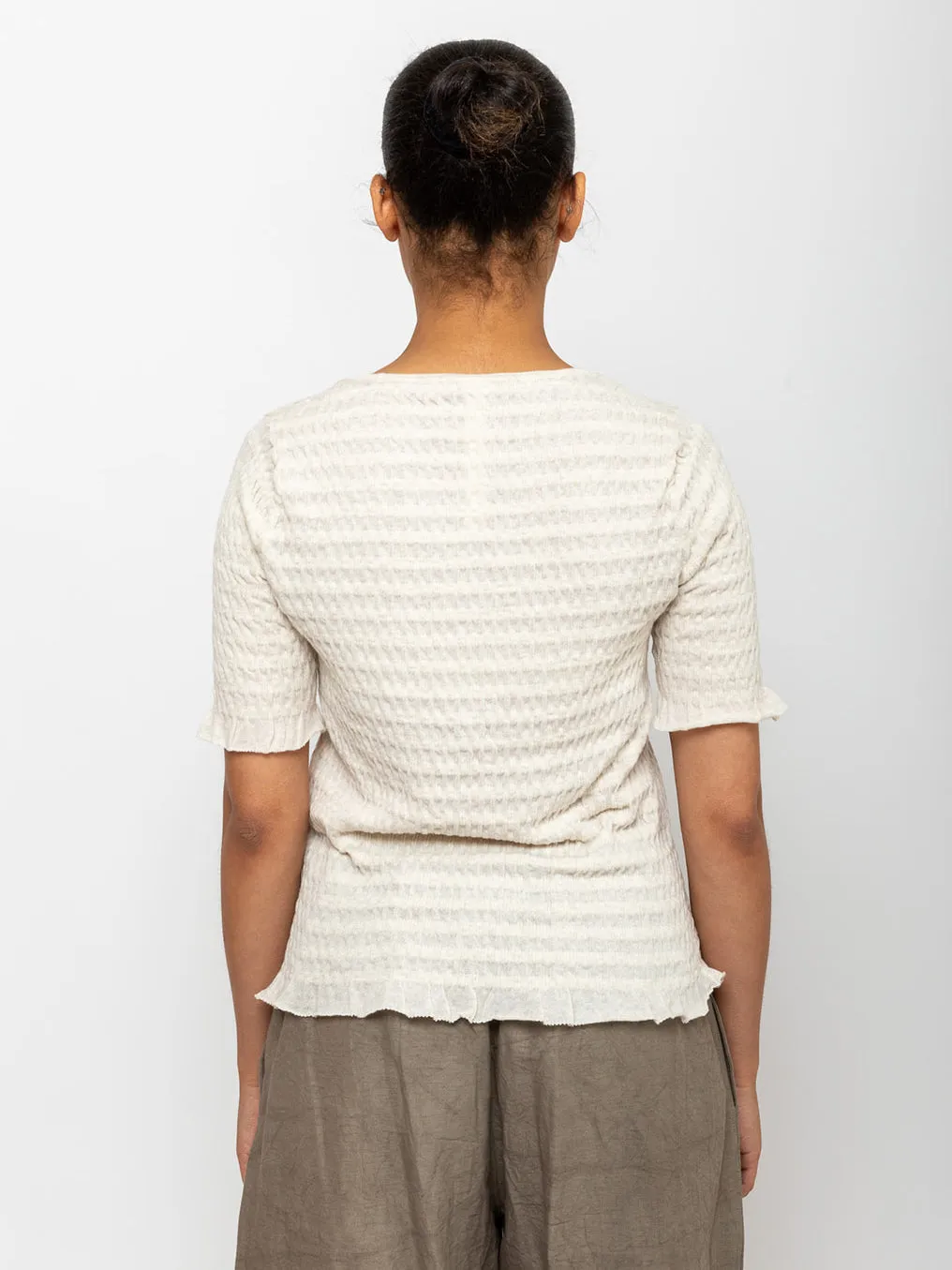 Smocked Tee - Hessian