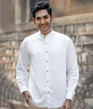 Snow White · Mandarin Collar Shirt