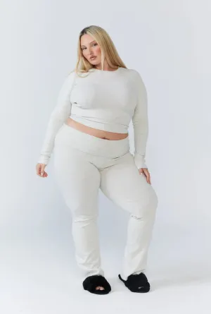 Soft Girl Pant - Grey Marle