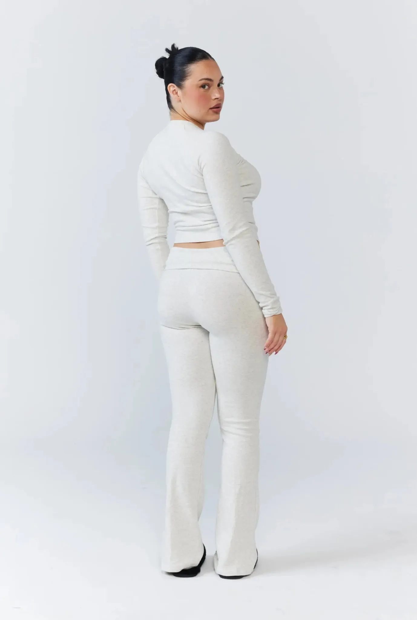 Soft Girl Pant - Grey Marle