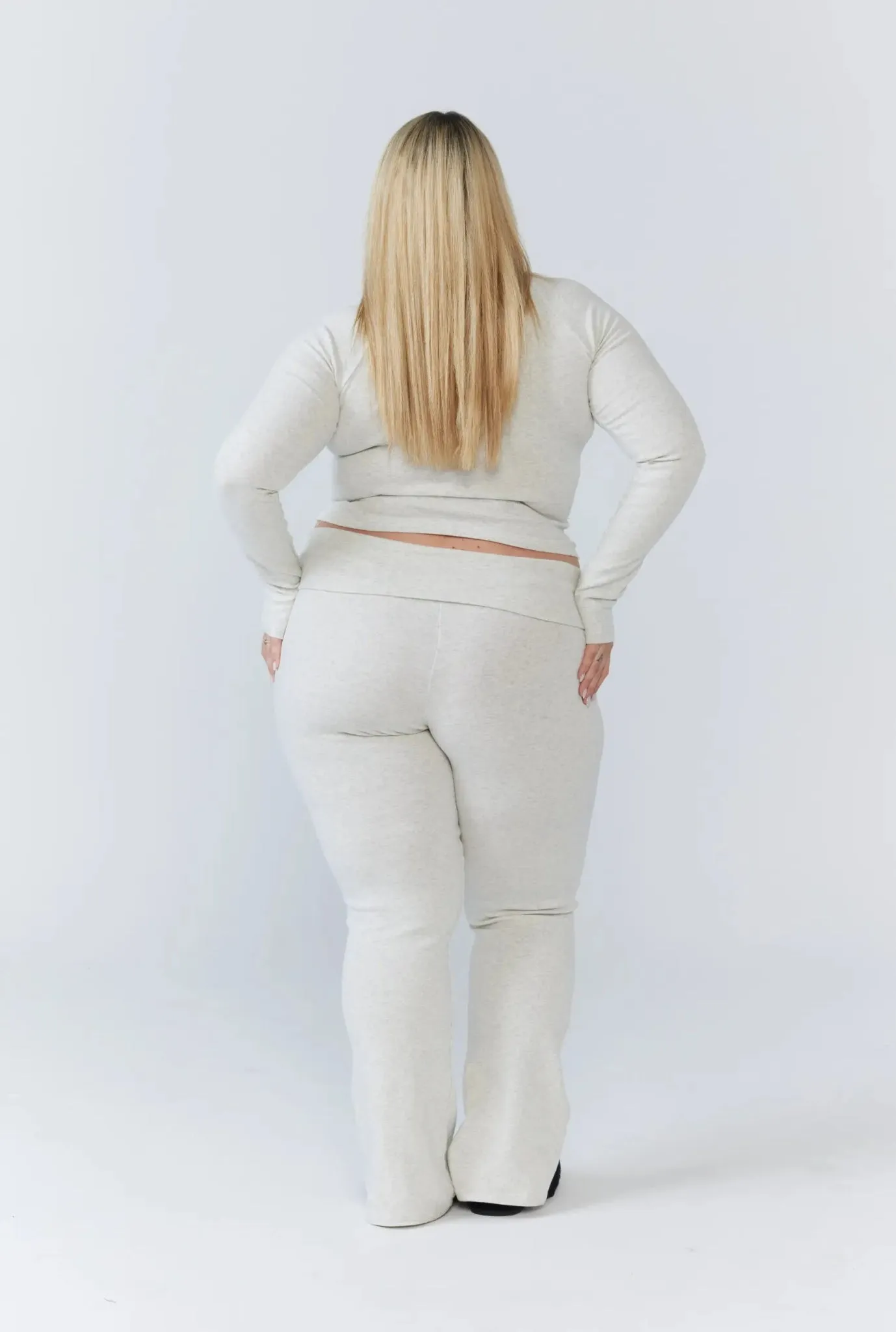 Soft Girl Pant - Grey Marle