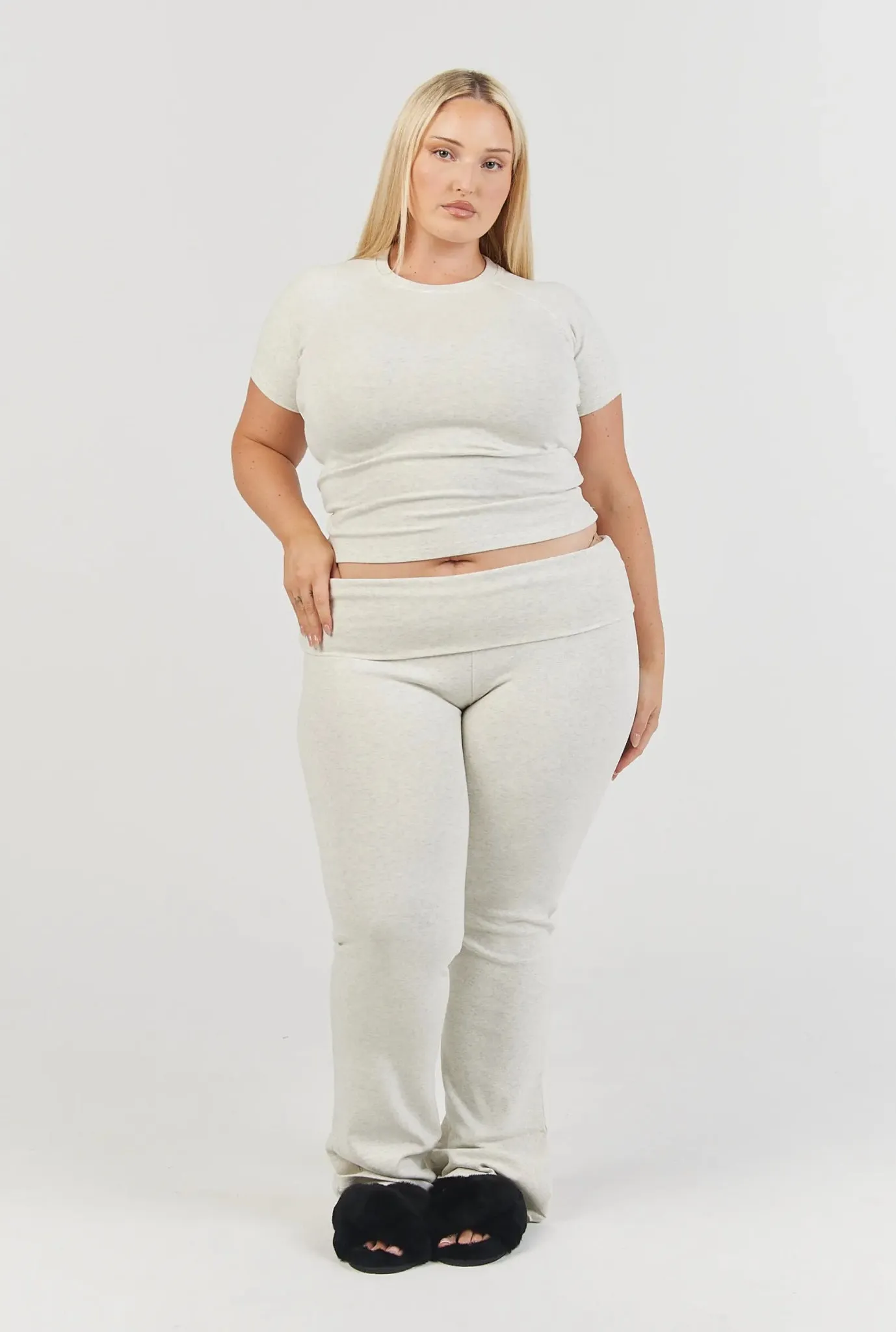 Soft Girl Set - Grey Marle (T-Shirt)