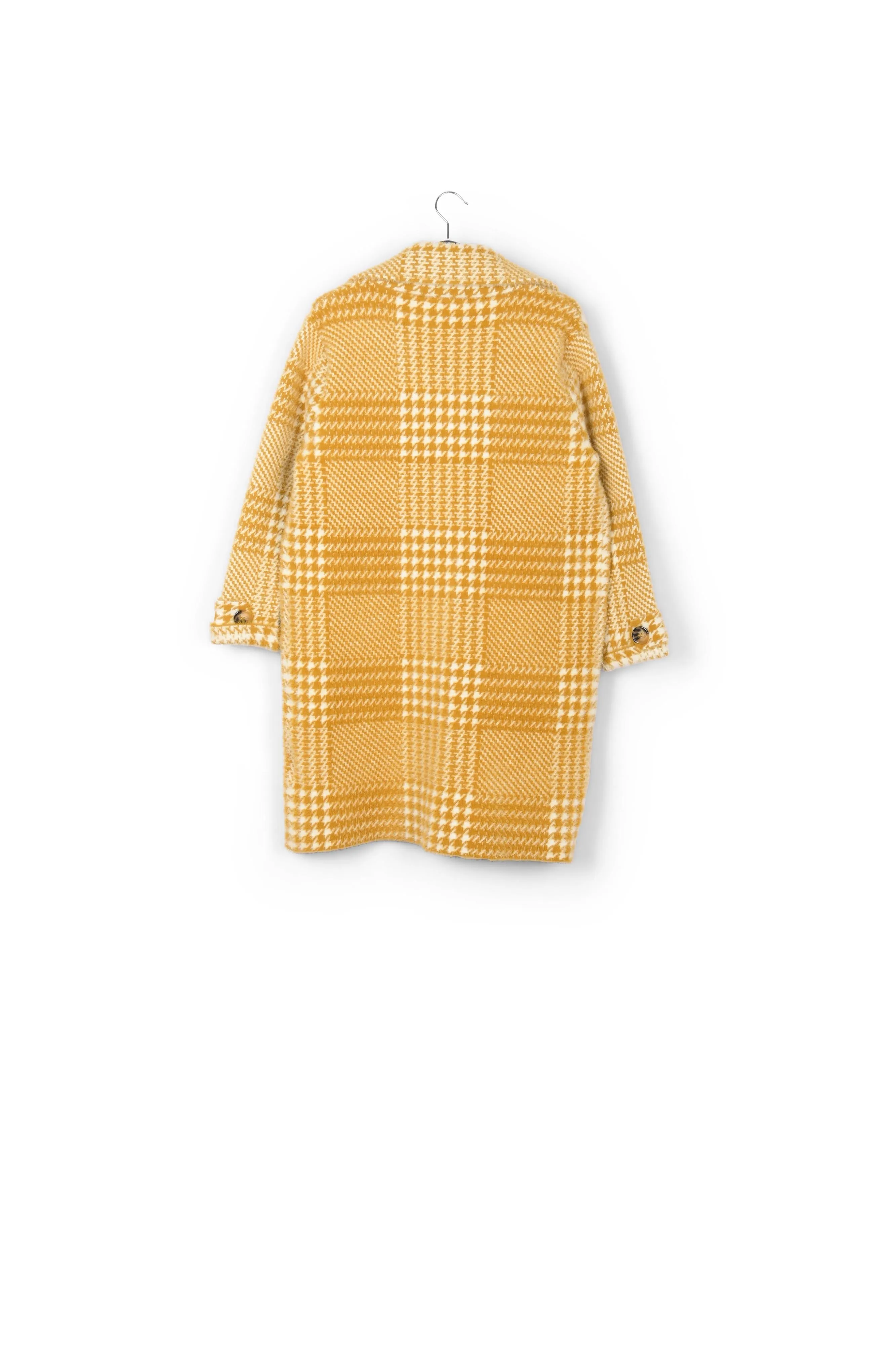 Soft houndstooth coat