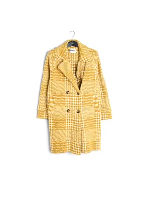 Soft houndstooth coat