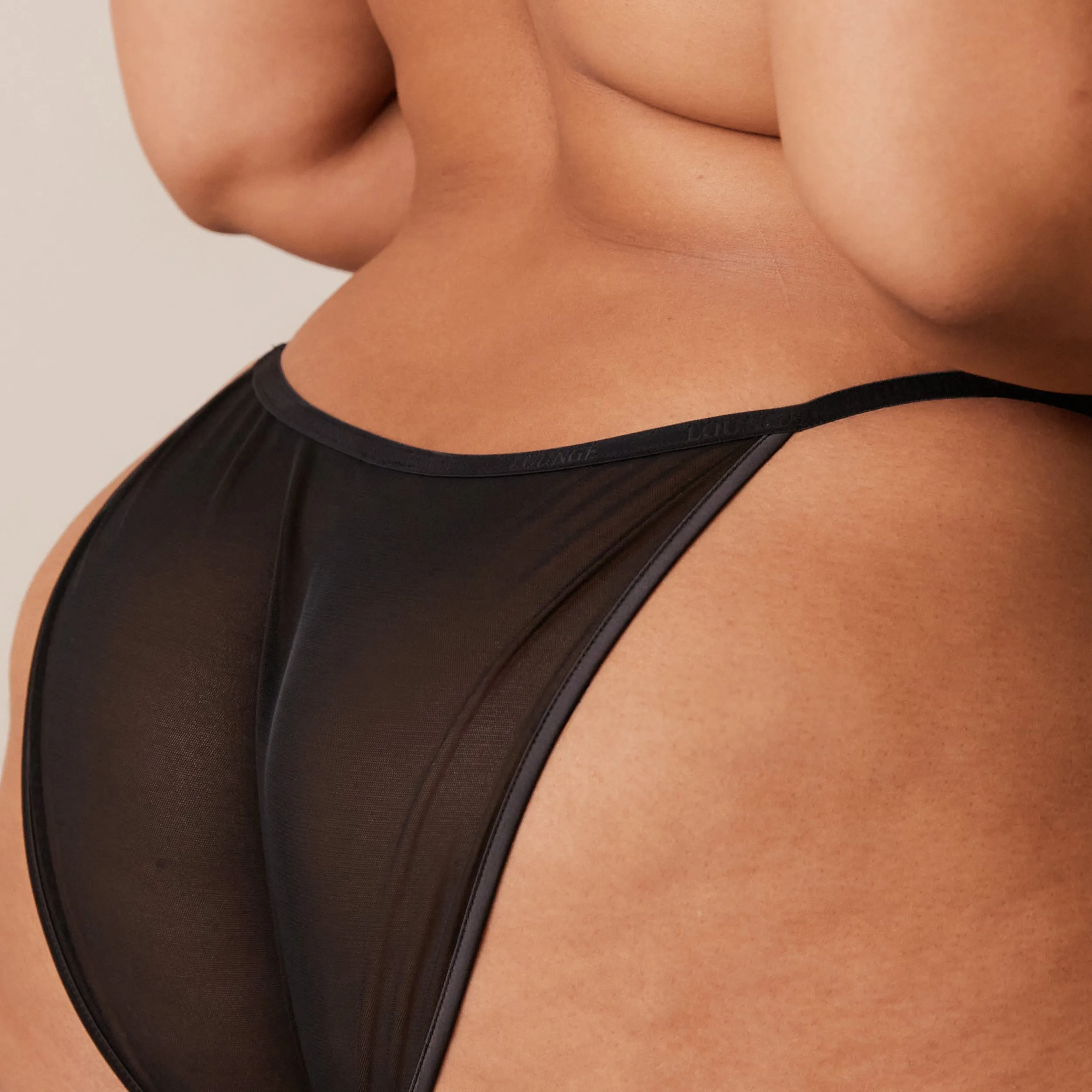 Soft Satin T-shirt Soutien-Gorge - Noir