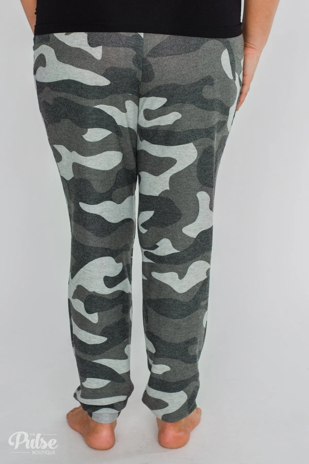Softest Camo Joggers- Grey