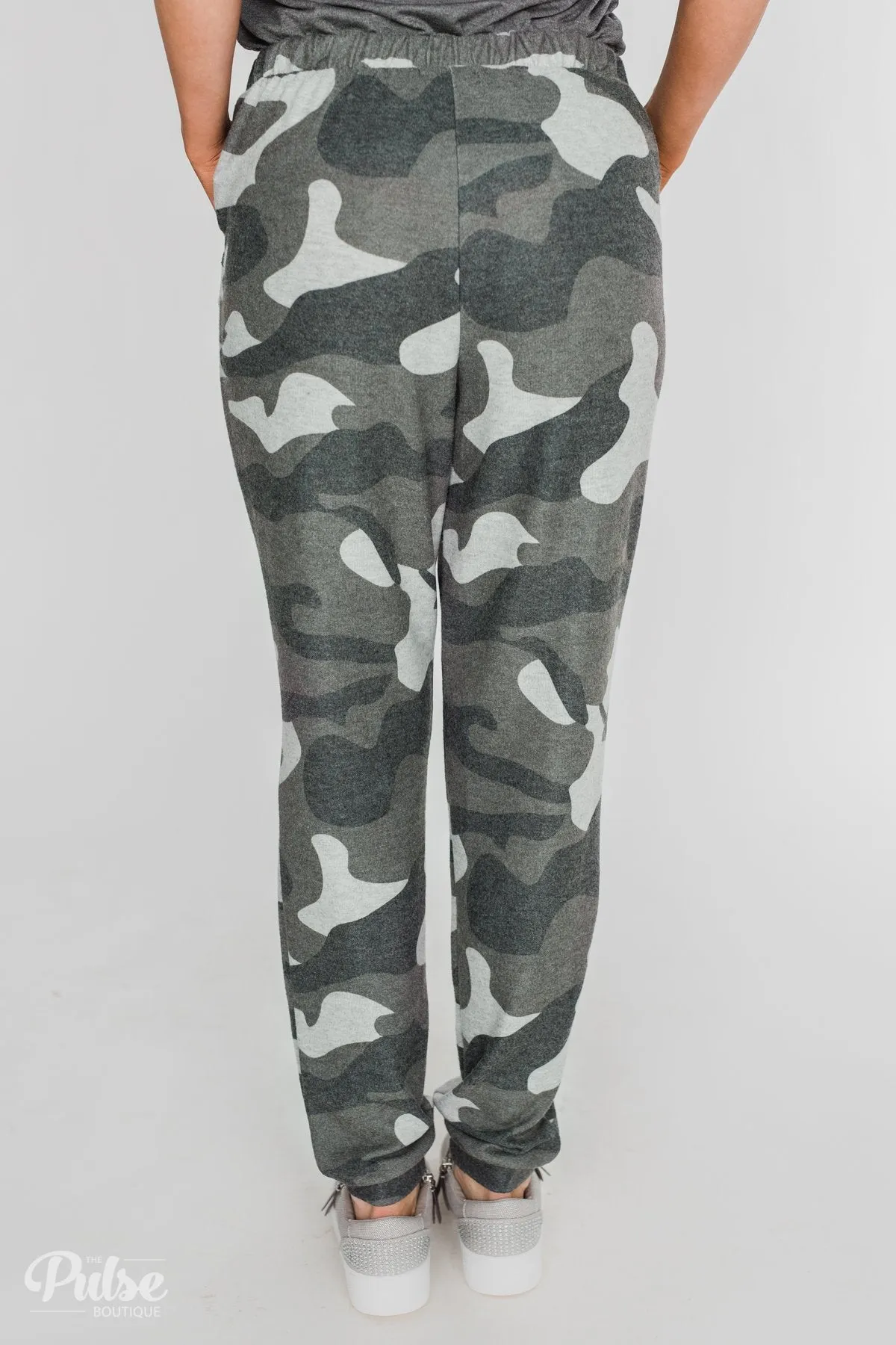 Softest Camo Joggers- Grey