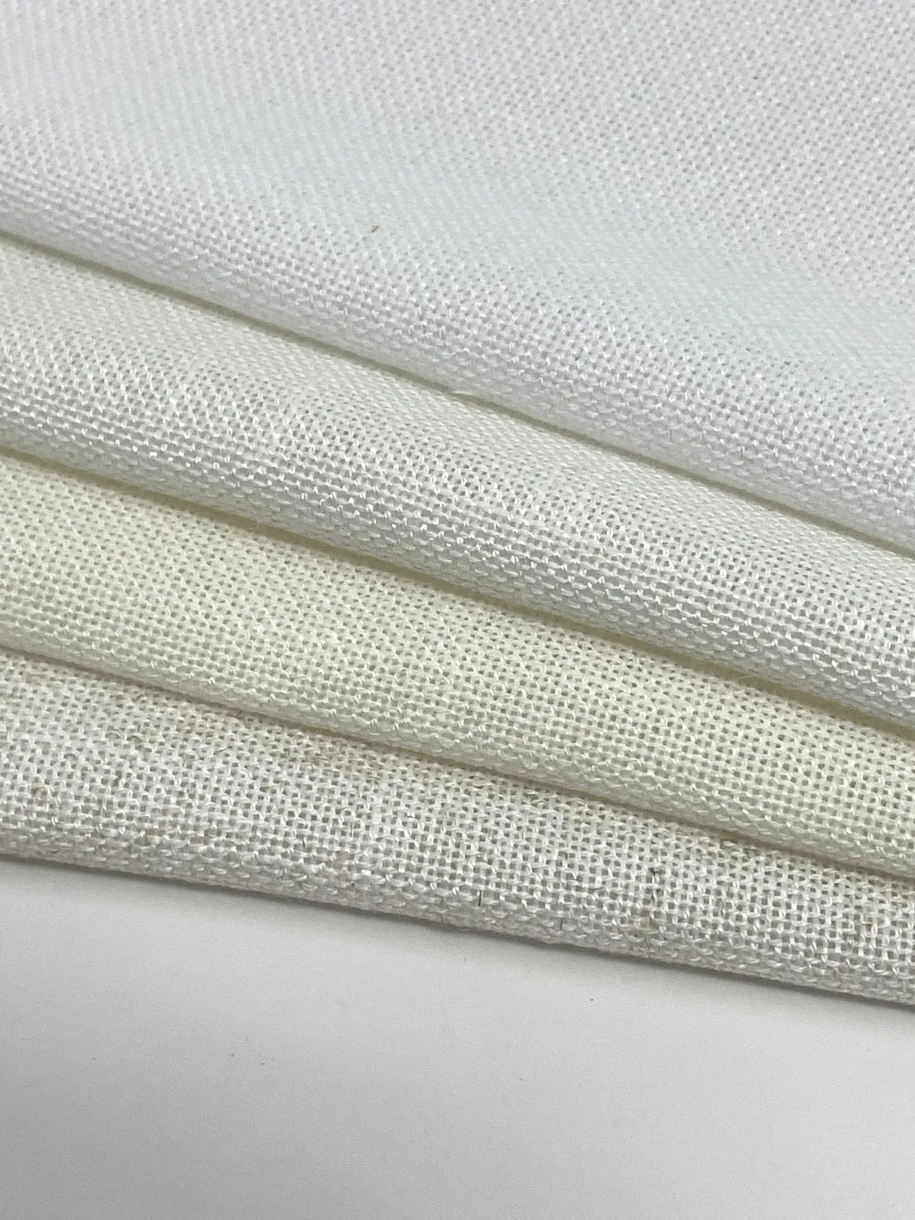 Solid Light Medium Weight Sheer Blend Linen Fabric By The Yard/CL1123