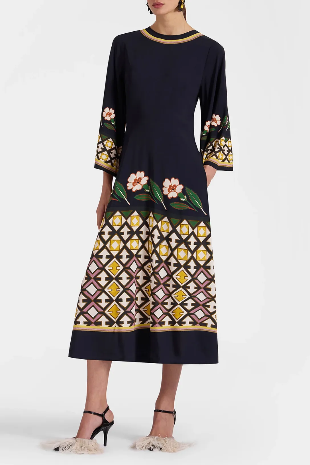 Sorella Dress | Dazed Placée Black in Sable