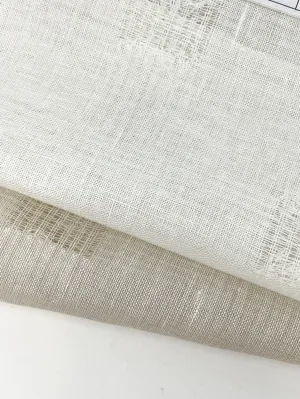 Square Tear-off Modern Geometric Blend Linen Sheer Fabric By The Yard/CL1137