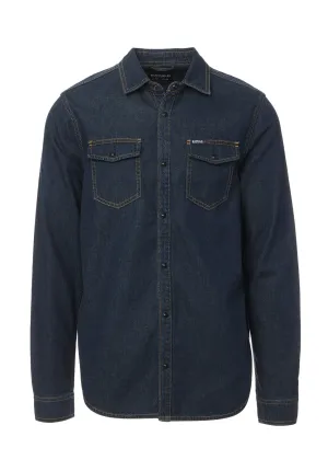 Stanley Men’s Long-Sleeve Denim Shirt in Indigo - BM22635