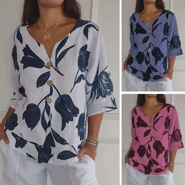 Stella™ - Comfortable V-neck Shirt