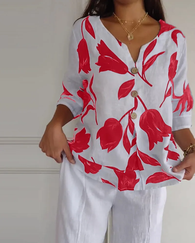 Stella™ - Comfortable V-neck Shirt