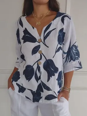 Stella™ - Comfortable V-neck Shirt
